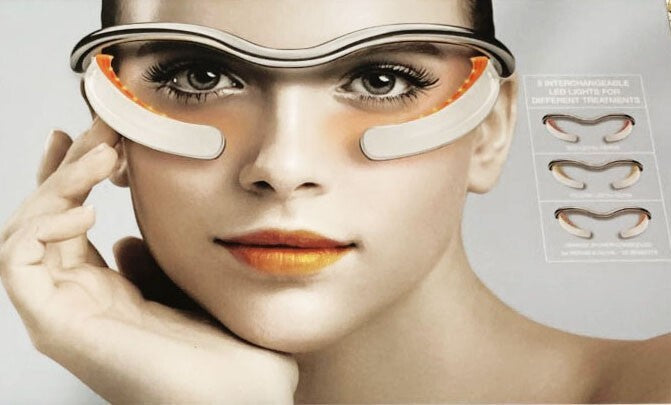 Skin Inc Voyage Tri Light Glasses For Bright Eyes LED Light Ttreatment Open Box