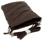 BROWN LARGE SOFT LEATHER MESSENGER SHOULDER BAG CROSS BODY SATCHEL FOR MEN/WOMEN