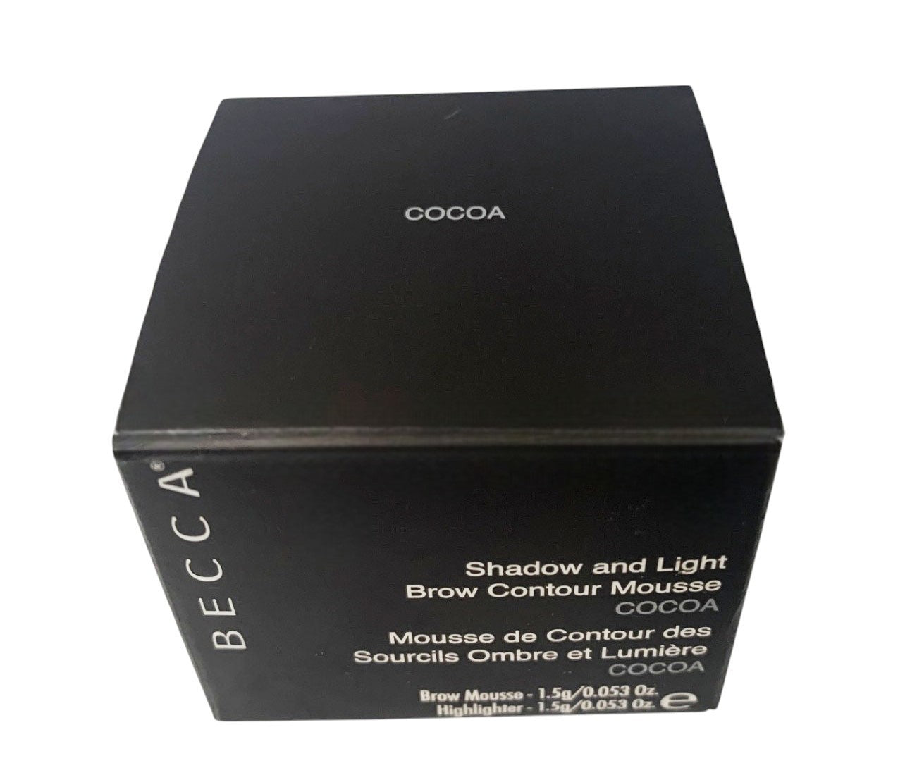 BECCA SHADOW AND LIGHT BROW CONTOUR MOUSSE COCOA 0.053OZ  HIGHLIGHTER 0.053OZ