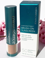 COLORESCIENCE SUNFORGETTABLE BRUSH-ON SUNSCREEN SPF 50 MEDIUM 0.21oz IN BOX