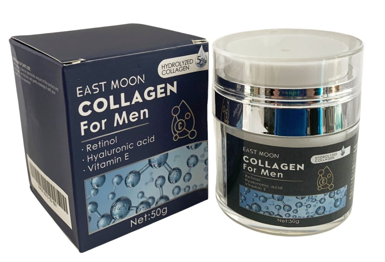 Collagen Cream for Men Anti Wrinkle with Retinol, Hyaluronic Acid, Vitamin E 50g