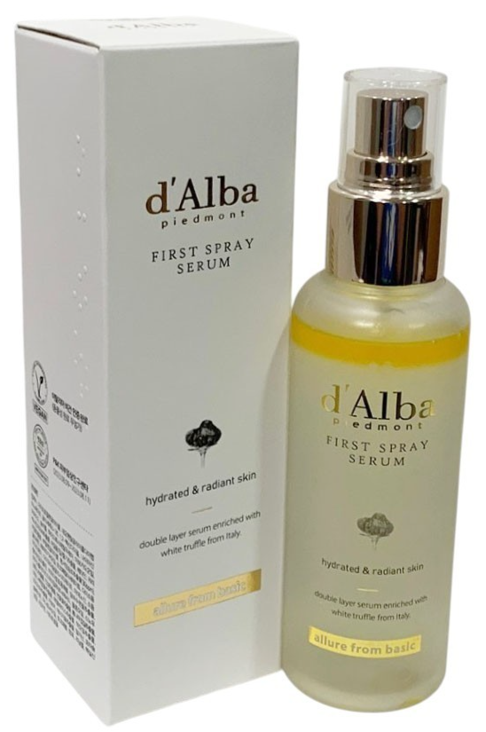 D'ALBA PIEDMONT Italian White Truffle First Spray Serum 3.38oz Sealed Exp 12/28