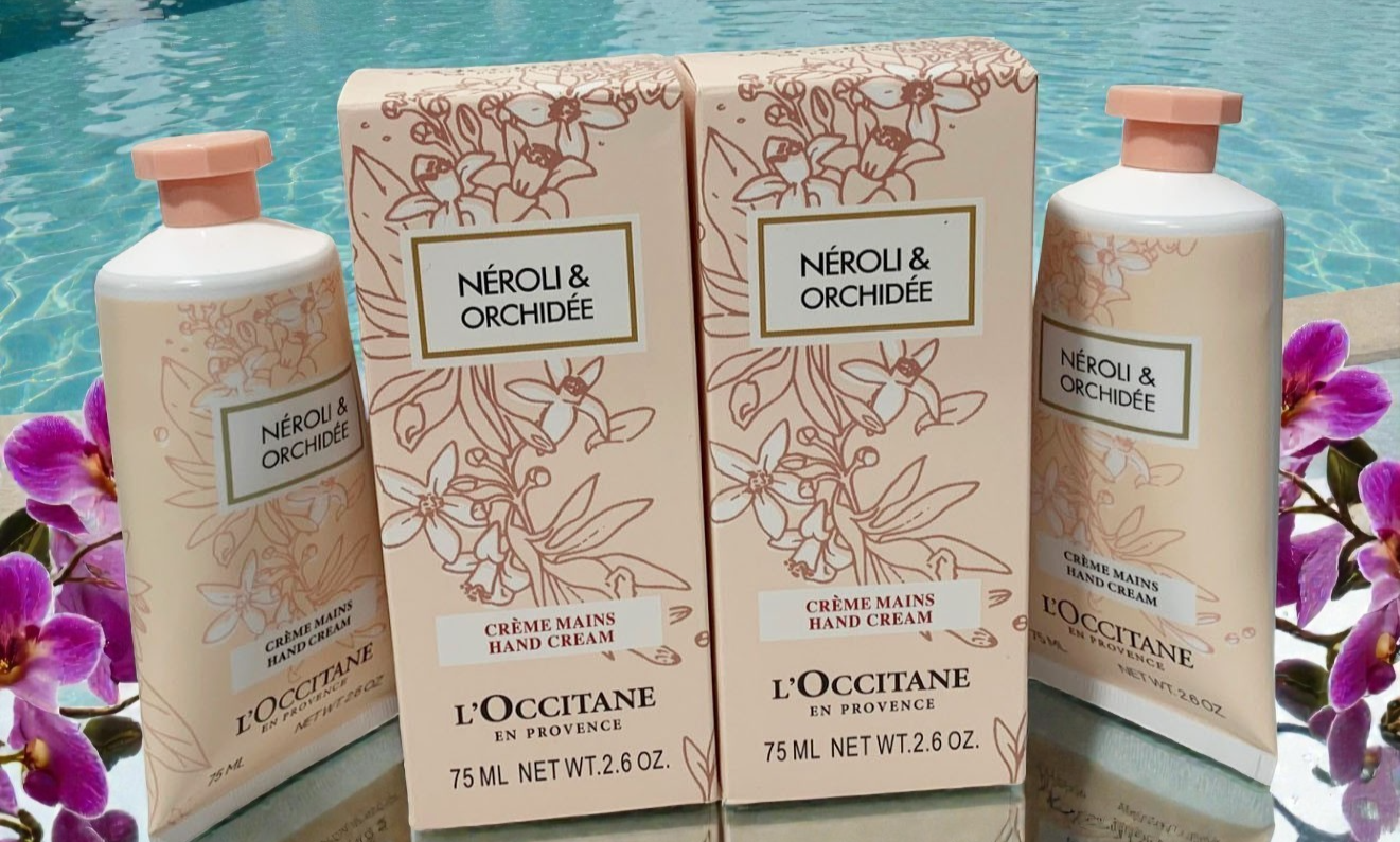 L'Occitane Neroli & Orchidee Hand Cream 75ml/2.6oz. SET OF 2 New In Box
