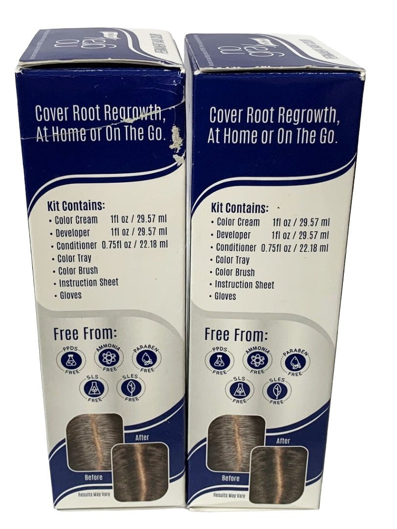 2-No Gray Permanent Root Touch up Ammonia Free DARK BROWN Hair Color NEW IN BOX