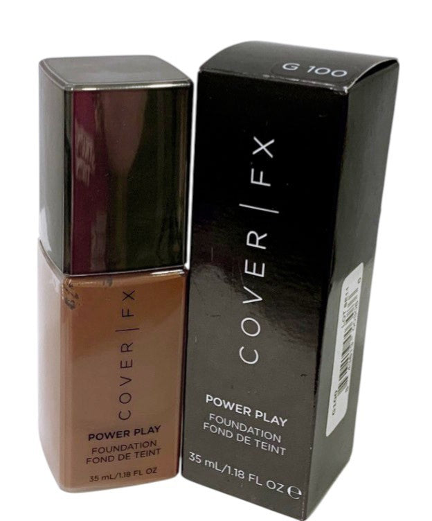 Cover FX Power Play Foundation G 100 Full Size 1.18 oz/35ml, Made in Italy