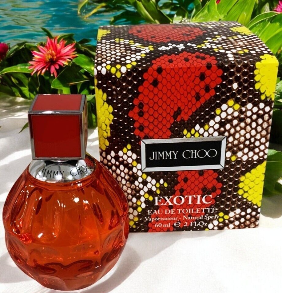 JIMMY CHOO EXOTIC Eau De Toilette Natural Spray 2.0oz/60ml  New in Unsealed Box