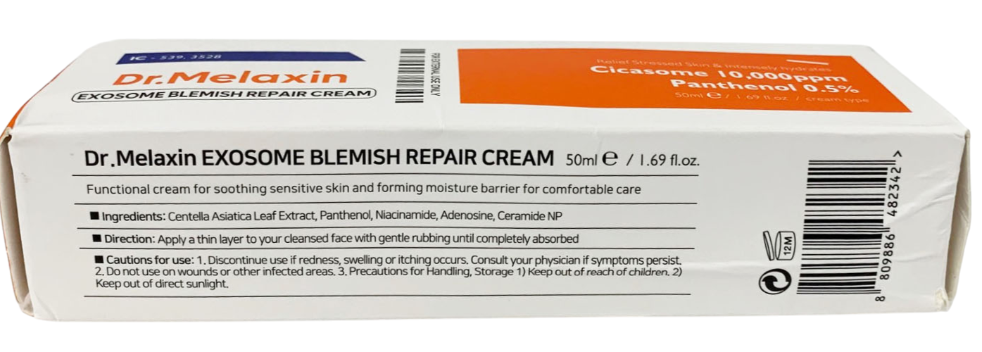 Dr. MELAXIN Exosome Blemish and Spots Repair Cream 1.69oz/50ml  Exp. 04/2028