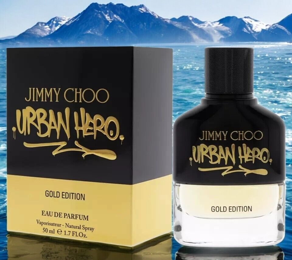 Jimmy Choo Urban Hero Gold Edition 1.7oz EDP Cologne for Men New In Sealed Box