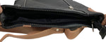 BLACK MEDIUM WOMEN COWHIDE LEATHER CROSS BODY SHOULDER MESSENGER BAG SATCHEL