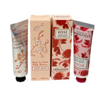 L’Occitane En Provence Cherry Blossom and Rose Hand Cream 1oz/30ml Set of 2
