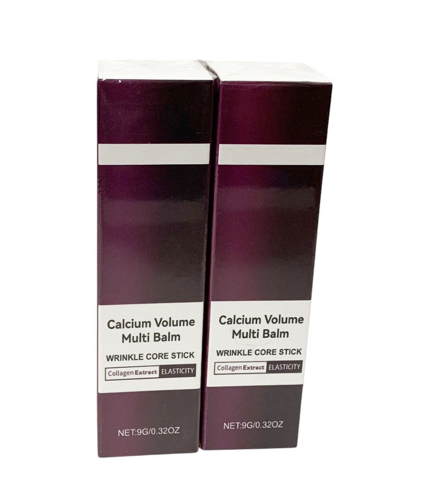 Calcium Volume Multi Balm Wrinkle Core Stick  Anti-aging 9g Pack of 2 Exp 11/28