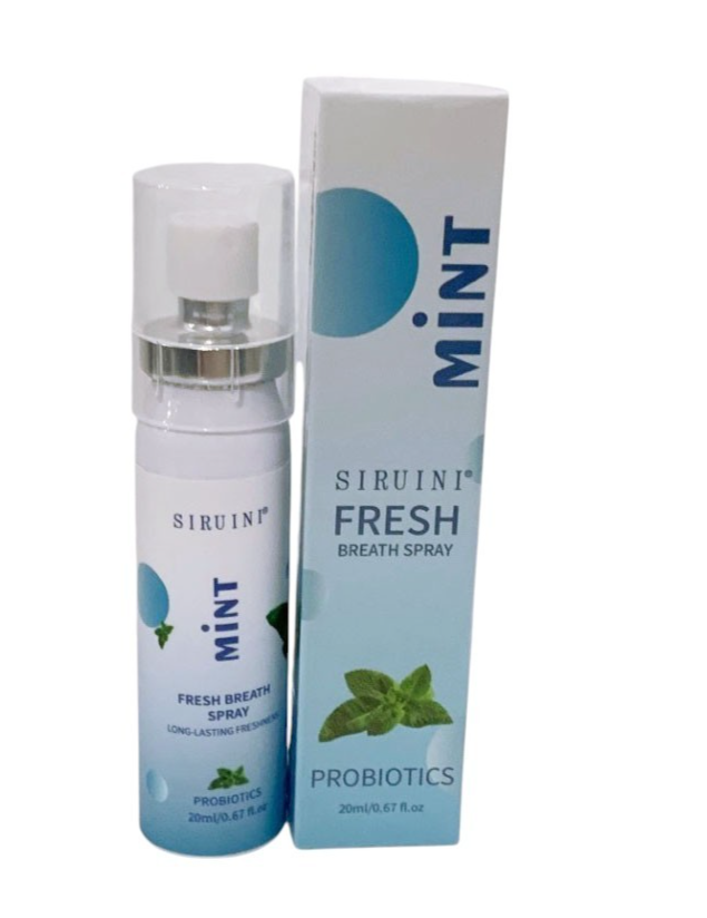 SIRUINI PROBIOTICS FRESH BREATH MINT MOUTH SPRAY ORAL HEALTH FORMULA 20ml/0.7oz