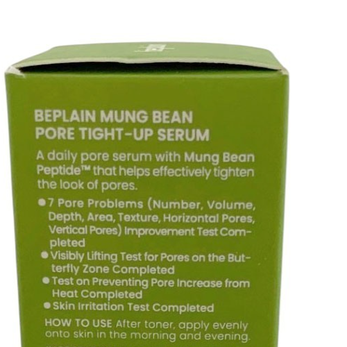 BEPLAIN MUNG BEAN PORE TIGHTENING SERUM 30 ml /1 oz New in Box Exp. Date 06/2027