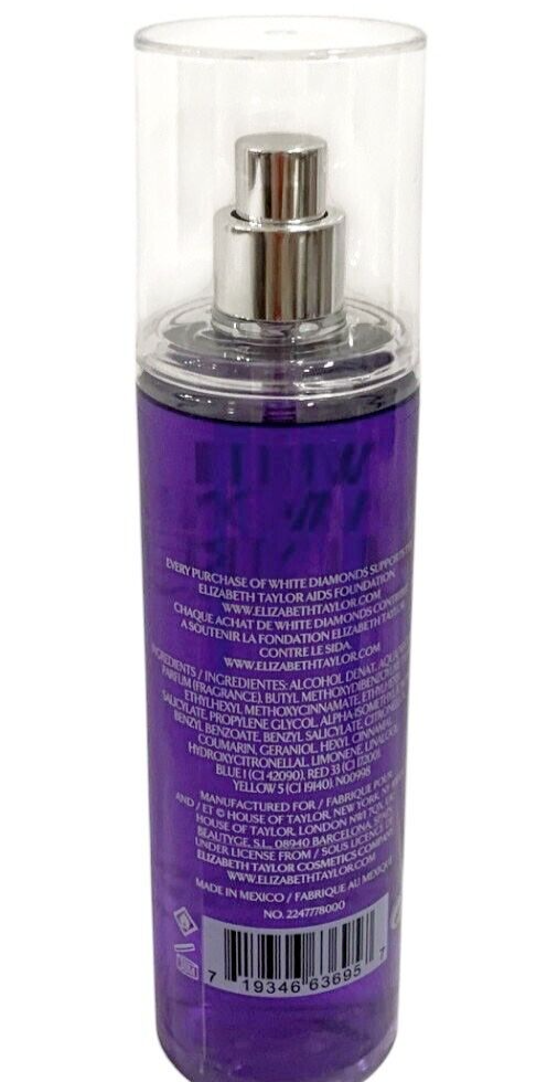 PACK OF 2 WHITE DIAMONDS LUSTRE Elizabeth Taylor Women Fragrance Mist 8.0 oz