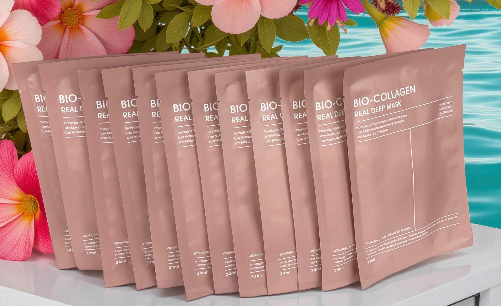 Bio-Collagen Real Deep Facial Lifting Anti-Wrinkle Mask -Pack of 12, Exp.09/2028