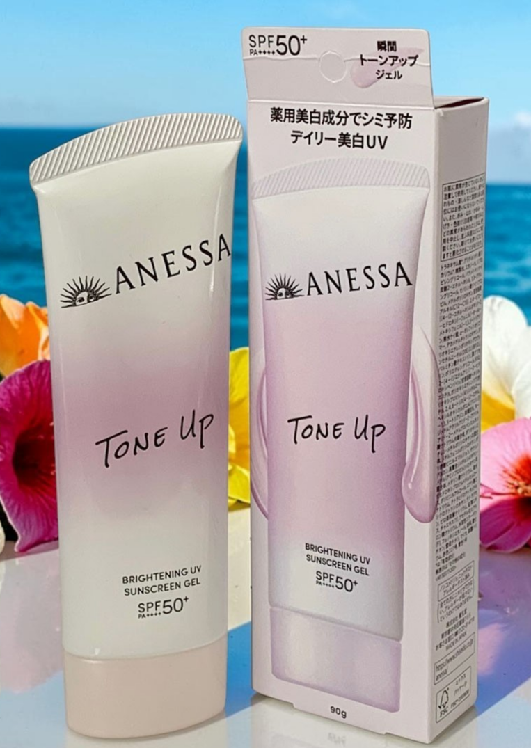 Shiseido ANESSA Tone Up Brightening UV Sunscreen Gel SPF50+ PA++++ 90g Face Body