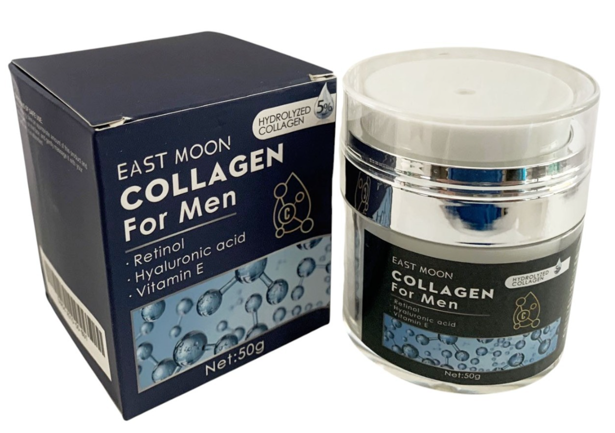 COLLAGEN CREAM for MEN Anti WRINCLE with RETINOL HYALURONIC ACID VITAMIN E 1.7oz