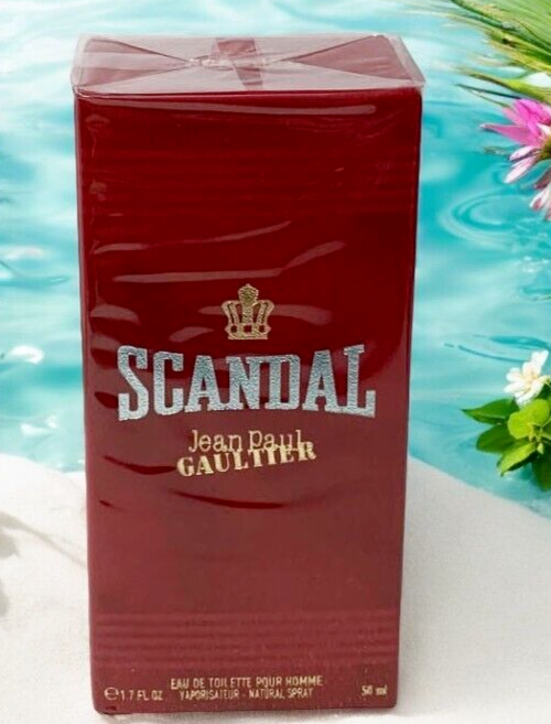 Jean Paul Gaultier Scandal Men EDT Spray 1.7oz / 50ml Authentic New Sealed Box