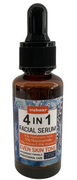4 IN 1 FACIAL SERUM 30% Vitamin C Hyaluronic Acid Niacinamide Vitamin E 30ml/1oz