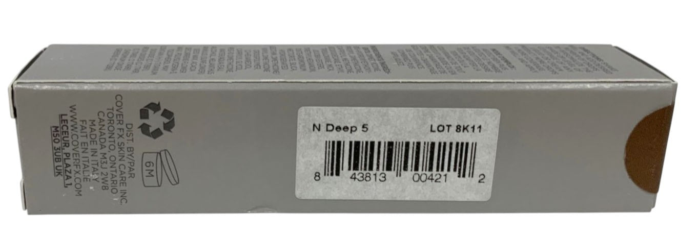 COVER FX Custom Cover Drops - N DEEP 5 - 0.25oz/ 7.5ml Made in Italy, New in Box