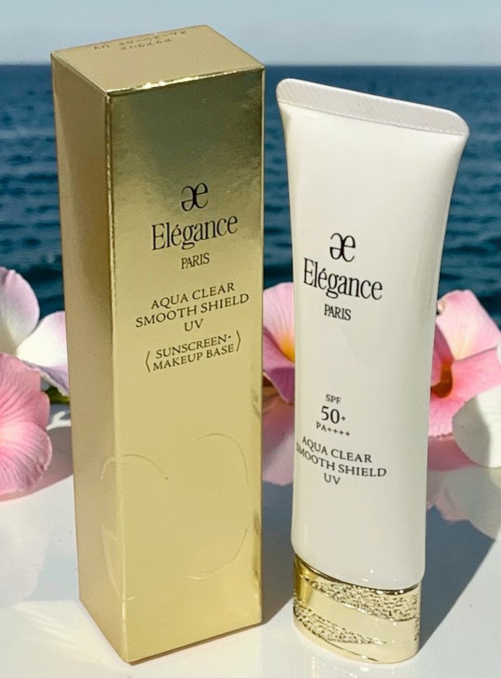 Elegance Aqua Clear Smooth Shield UV SPF50+ PA++++ Sunscreen Makeup Base 50ml
