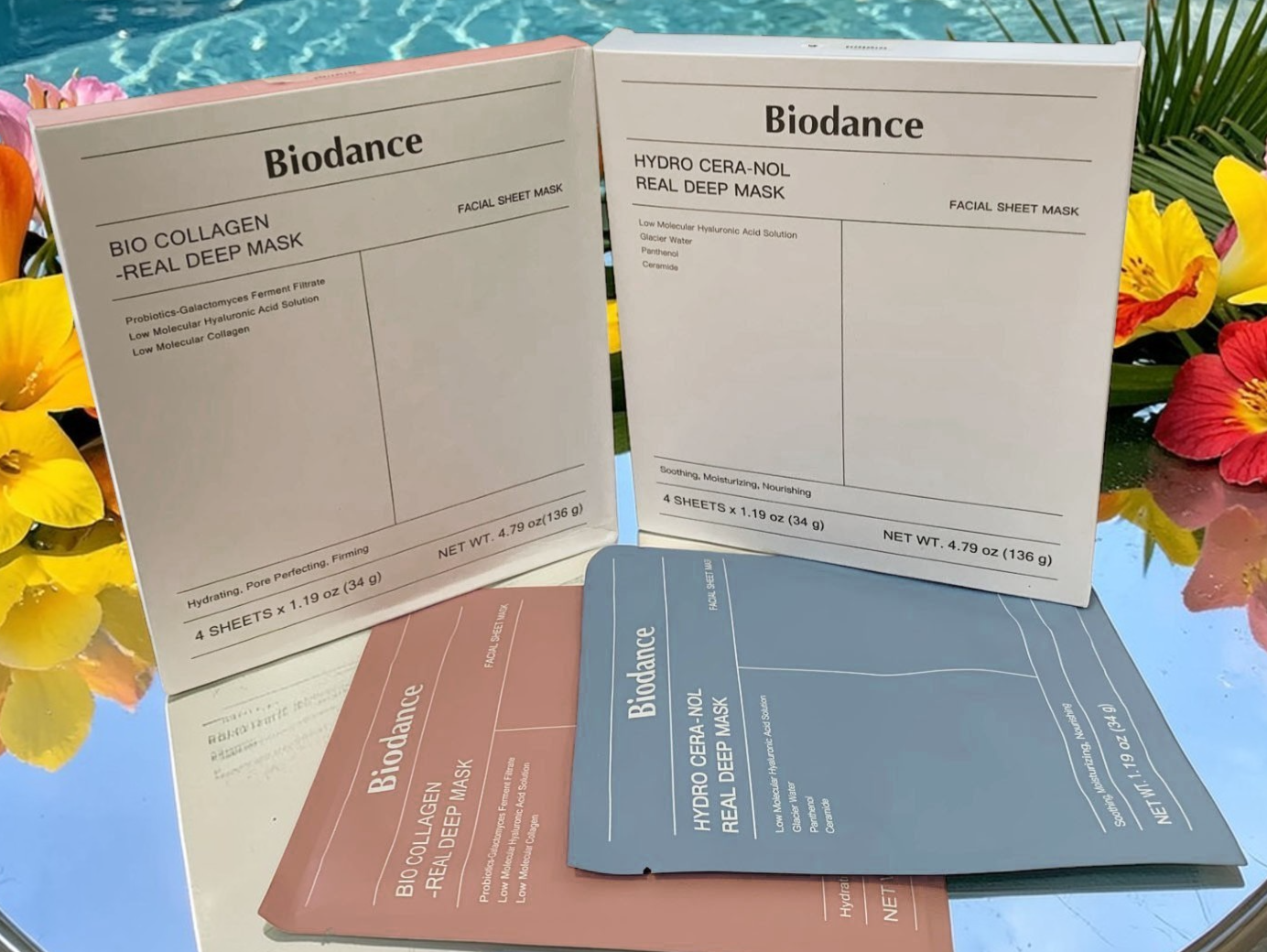 BIODANCE Bio-Collagen & Hydro Cera-Nol Real Deep Sheet Mask Set of 8(4 of Each)