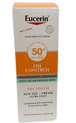 Eucerin Oil Control Dry Touch Sun Gel Cream Ultra Light Acne Skin SPF50+ 50ml
