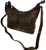 Brown Women Vintage Leather Cross Body Shoulder Bag Handbag Purse Hobo Satchel