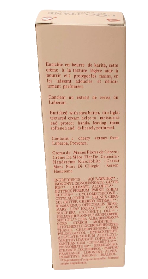 L’Occitane En Provence Shea Butter, Rose, Cherry Blossom Hand Cream 1oz Set of 4