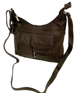 Brown Women Vintage Leather Cross Body Shoulder Bag Handbag Purse Hobo Satchel