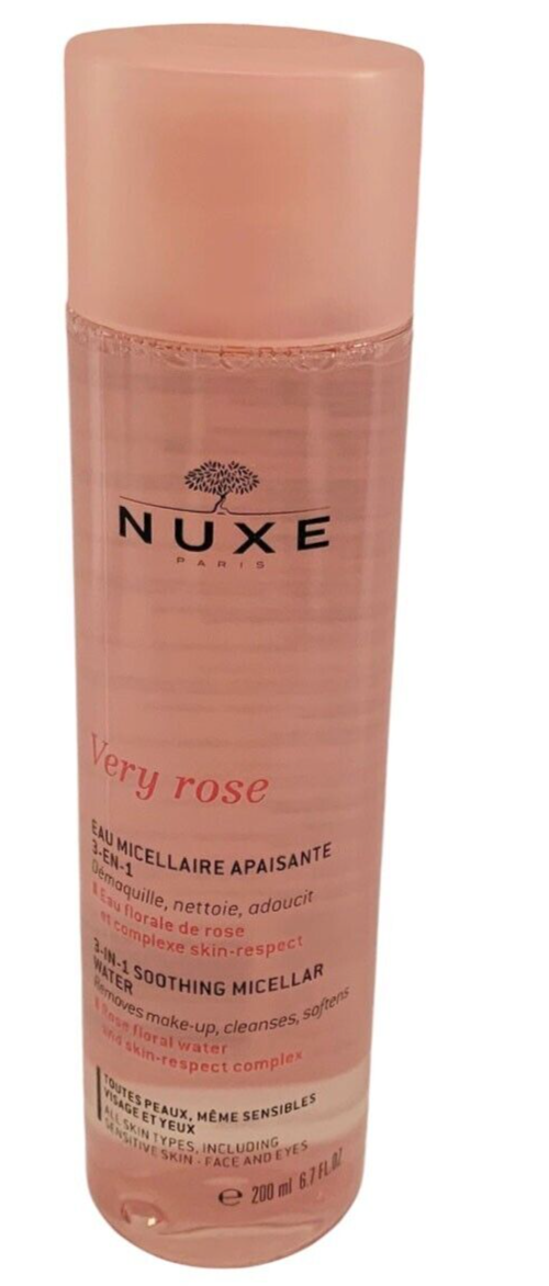 NUXE VERY ROSE 3-IN-1 Soothing Micellar Water 200 ml Removes Make-up & Cleanses