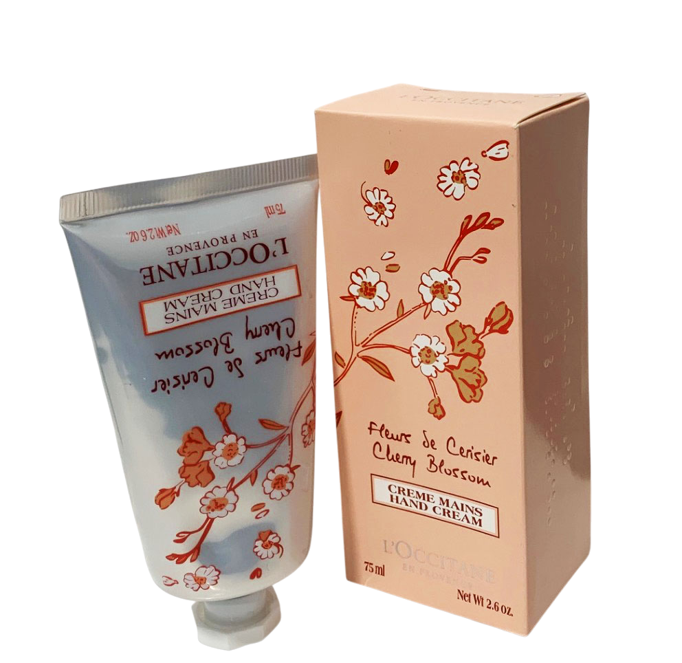 L'Occitane Cherry Blossom Hand Cream -  75ml/2.5oz - New in box