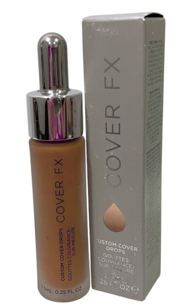COVER FX Custom Cover Drops - G DEEP 2 - 0.25oz/ 7.5ml Made in Italy, New in Box