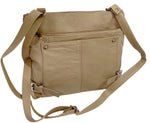 IVORY WOMEN MEDIUM COWHIDE LEATHER CROSS BODY SHOULDER BAG HANDBAG PURSE HOBO