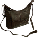 Brown Women Vintage Leather Cross Body Shoulder Bag Handbag Purse Hobo Satchel