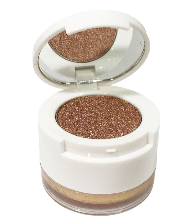 Becca-Chrissy-Glow Souffle Eyeshadow Highlighter Duo-CINNAMON CHURRO NEW
