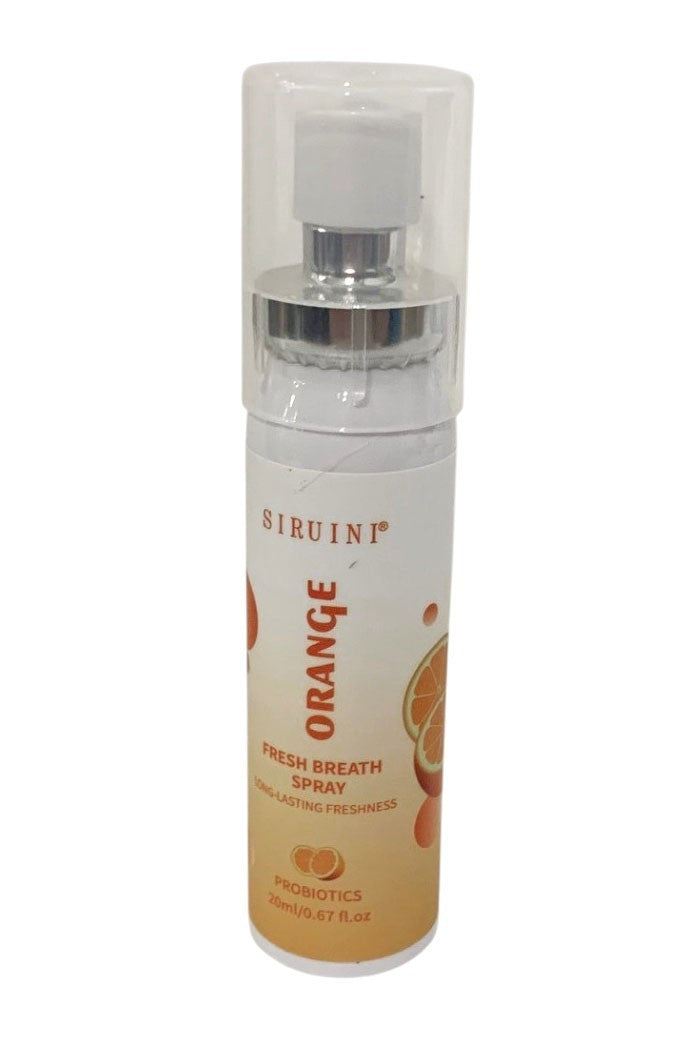 SIRUINI PROBIOTICS FRESH BREATH MOUTH SPRAY PEACH, ORANGE, WATERMALON, MINT- 4 P