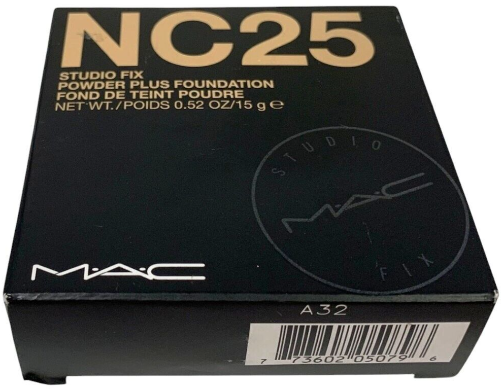 MAC Studio Fix Powder Plus Foundation Shade NC25 Full Size 15g / 0.52oz