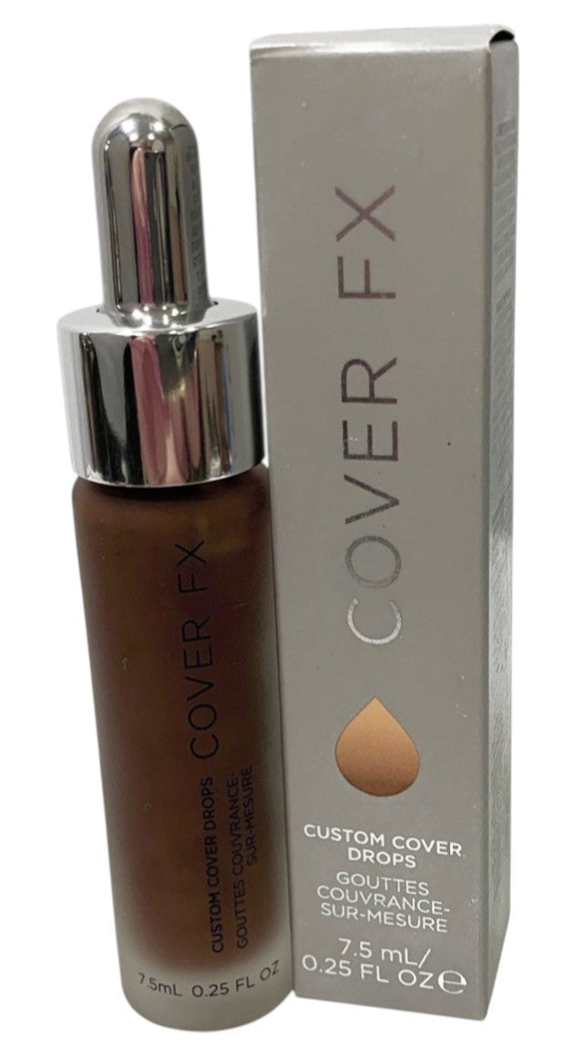 COVER FX Custom Cover Drops - N DEEP 5 - 0.25oz/ 7.5ml Made in Italy, New in Box