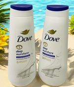 Dove Deep Moisture Nourishes The Driest Skin Body Wash 2 Pack 23 FL Oz Each