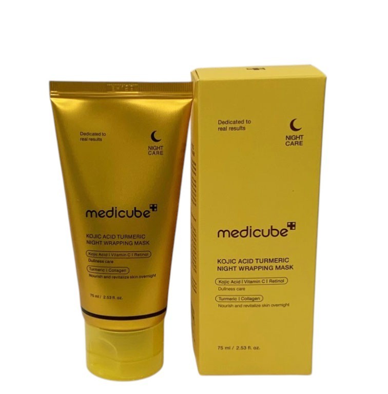 Medicube Kojic Acid Turmeric Night Wrapping Mask 75ml Brightening Care Exp 08/28