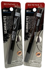 2-Rimmel Scandaleyes Thick and Thin Eyeliner 2 in 1 Tip 001 Black Waterproof