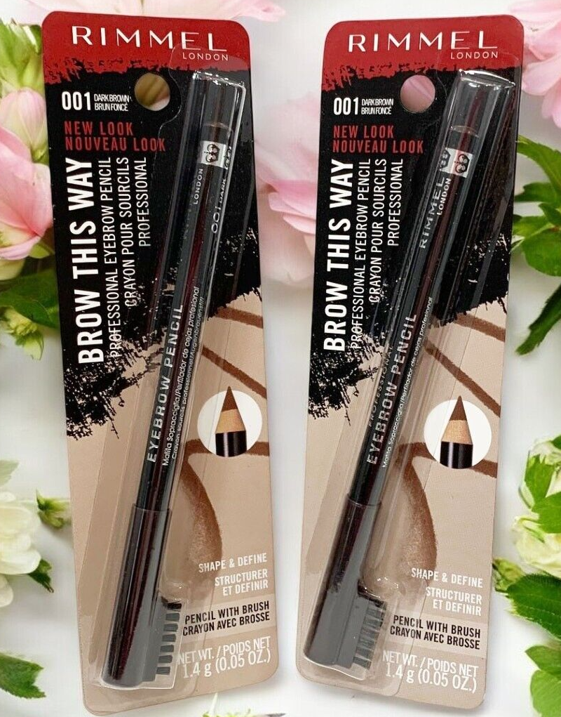 2 Rimmel Brow This Way Professional Eyebrow Pencils 