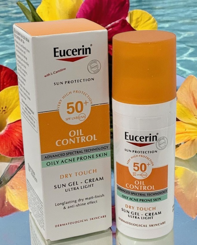 Eucerin Oil Control Dry Touch Sun Gel Cream Ultra Light Acne Skin SPF50+ 50ml