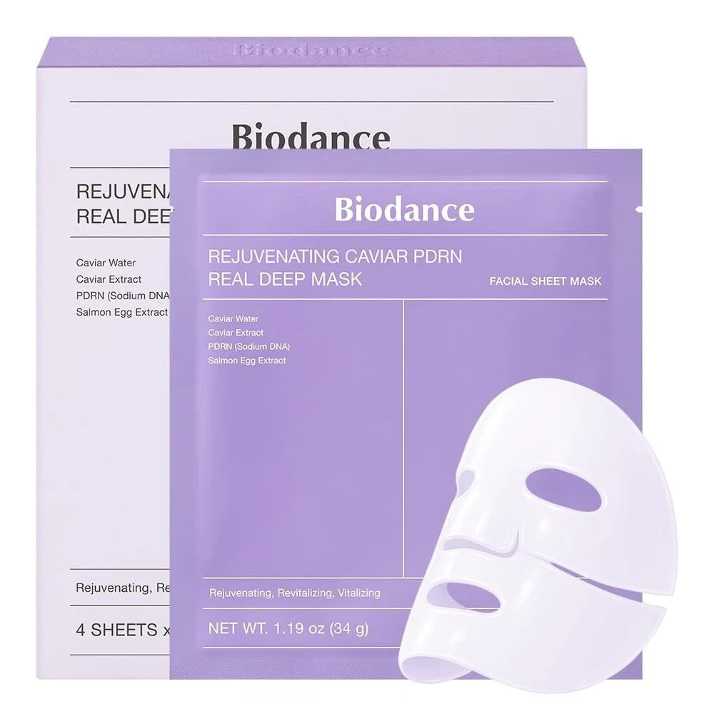 Biodance REJUVENATING CAVIAR PDRN REAL DEEP MASK 34g x 4ea-REVITALIZING EX 09/28