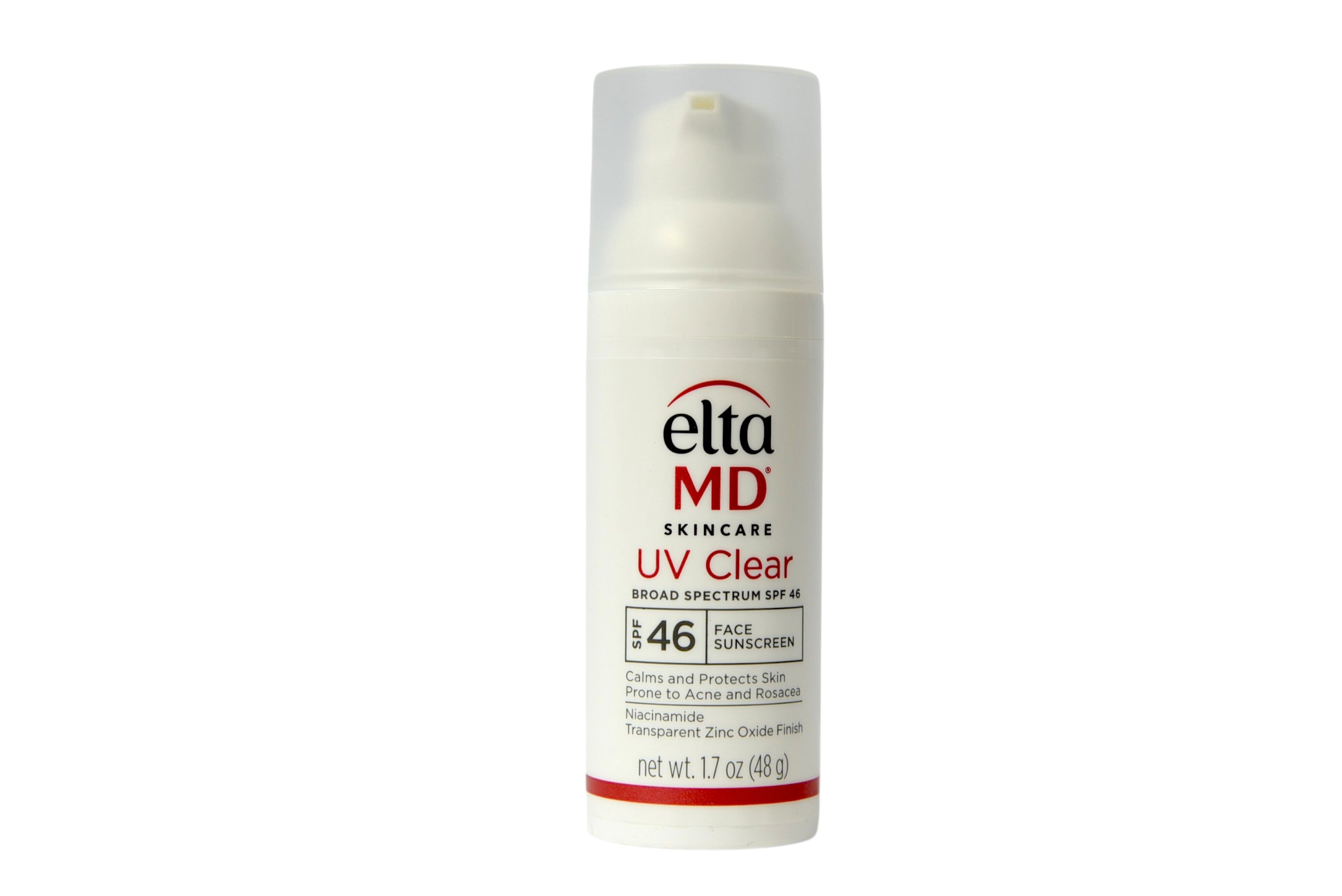 Elta MD UV Clear sunscreen bottle on a white background
