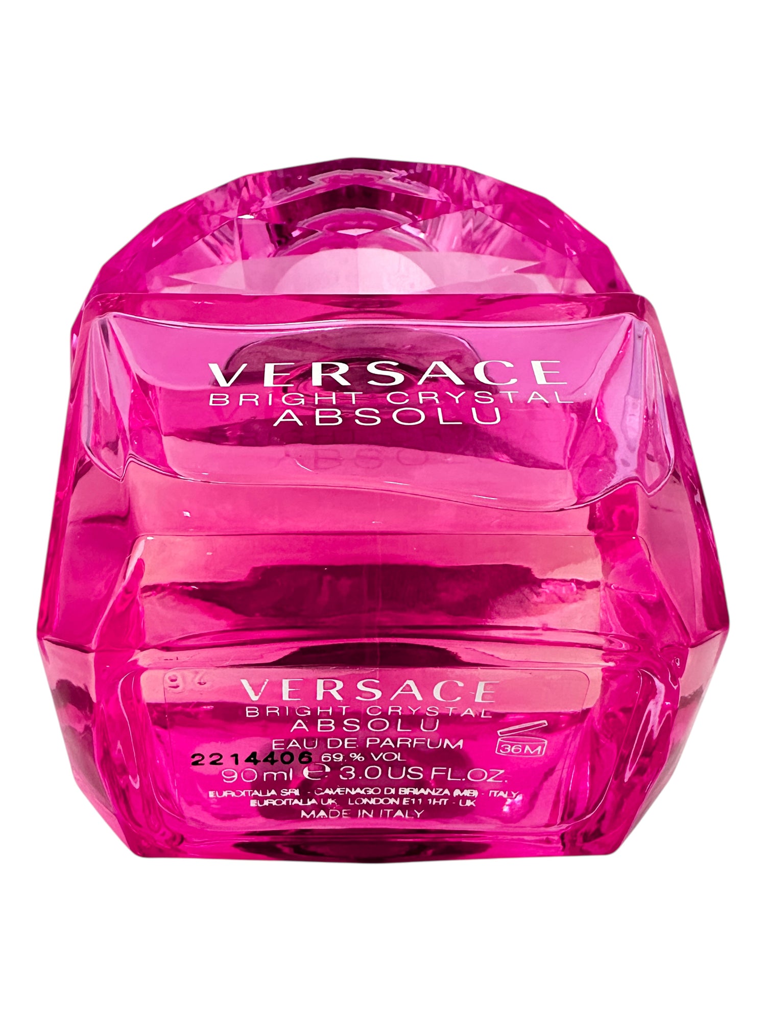 Versace Bright Crystal Absolu EAU De Parfum Natural Spray 3.0 foz - Women's Parfum no Plastic Wrap