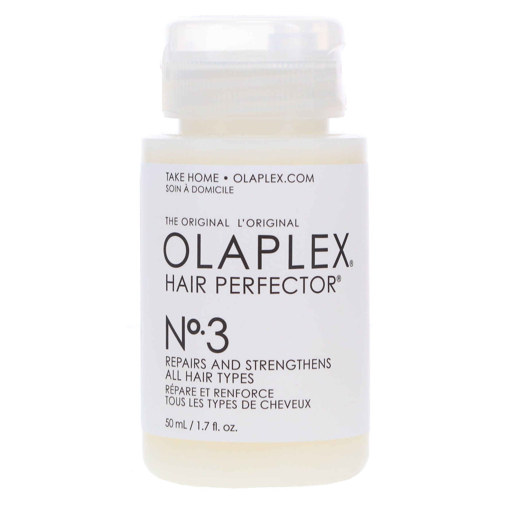 Olaplex Hair Perfector No.3 bottle on a white background