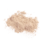 Beige powder on a white background