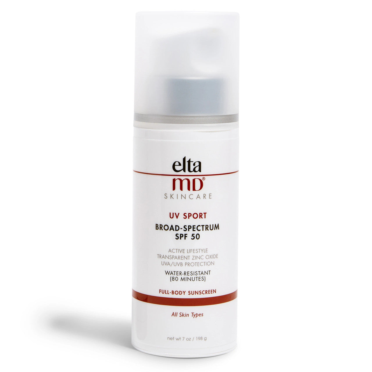 Eltma MD skincare bottle on a white background